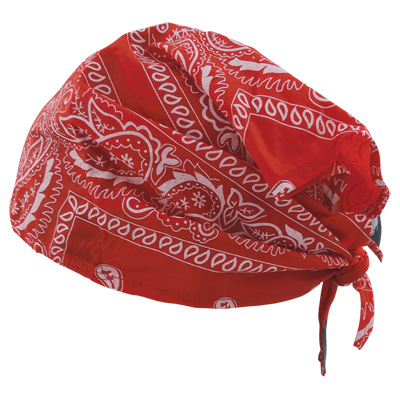 Bullhead Safety Cooling Red Paisley Cooling Head Shade One Size