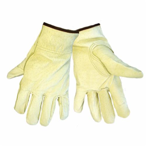 Global Glove 3200P-2XL Standard Grade General Purpose Gloves, Drivers, 2XL, Grain Pigskin Leather Palm, Grain Pigskin Leather, Beige/Tan, Open Cuff, Uncoated Coating, Unlined Lining, Keystone Thumb