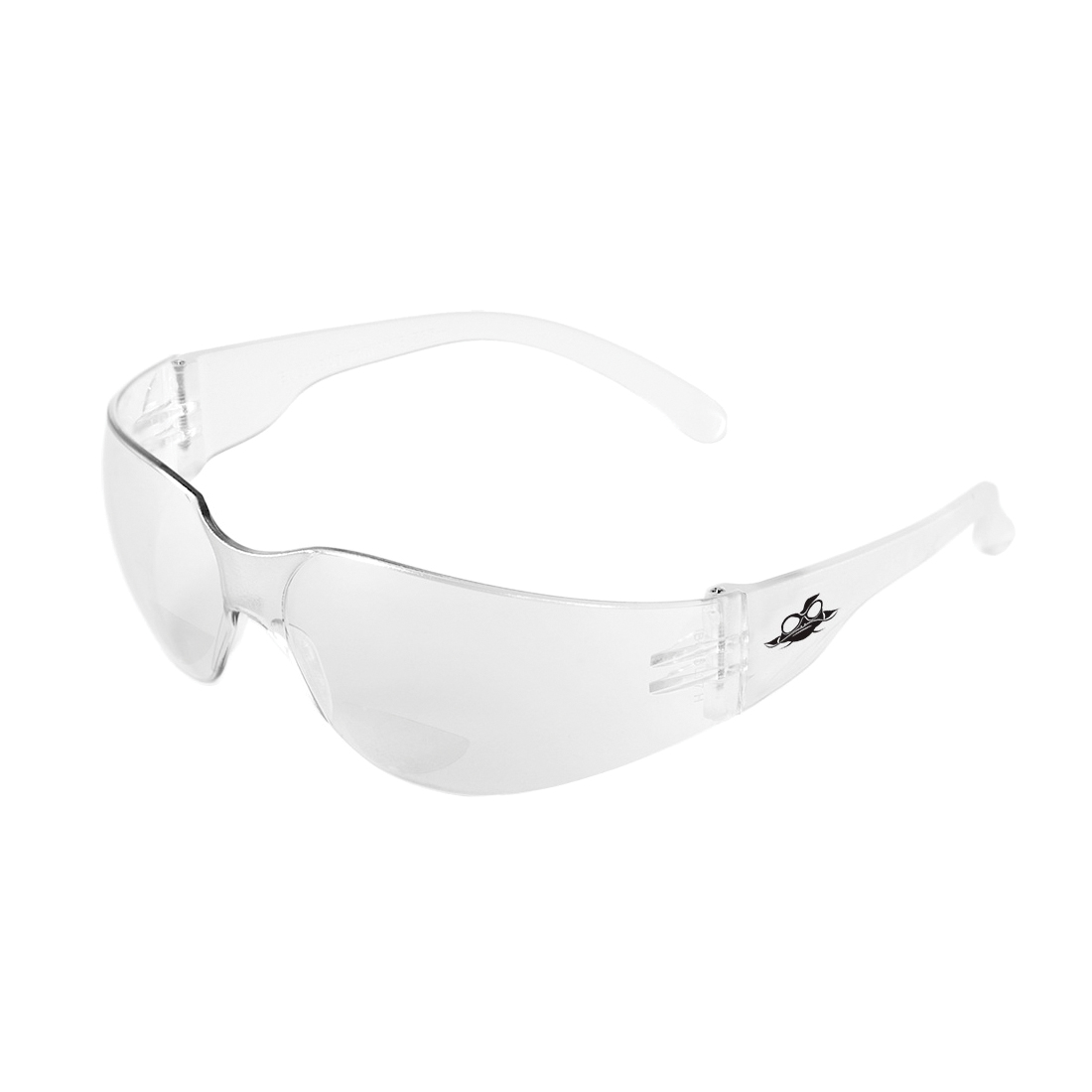 Bullhead Safety Eyewear Torrent BH11120 2.0 Bi-Focal Safety Glasses, Anti-Scratch, Clear Lens, Crystal Clear, ANSI Z87.1-2015