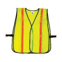 GloWear 20080 8040HL Non-Certified Vest, Universal, Lime, Polyester Mesh, Hook and Loop Closure