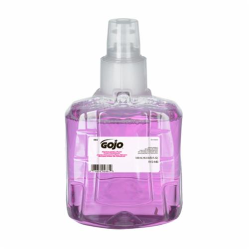GOJO 1912-02 LTX-12 Antibacterial Handwash, 1200 mL Nominal, Dispenser Refill Package, Foam Form, Plum Citrus Odor/Scent, Clear/Purple