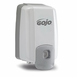 GOJO 2230-08 NXT MAXIMUM CAPACITY Push Style Dispenser, 2 L Capacity, 10-4/5 in OAL, Wall Mount, Plastic
