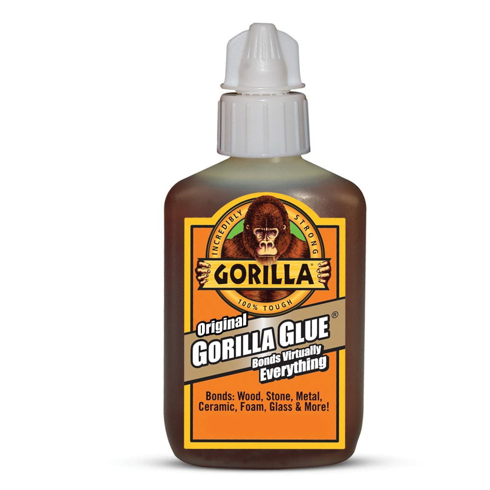 Gorilla 5000408 Multi-Purpose Glue, 4 oz Bottle, Liquid, Brown