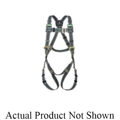 Gravity 10103218 Harness, S to XL, 400 lb Load, Kevlar Strap, Qwik-Fit Leg Strap Buckle, Black