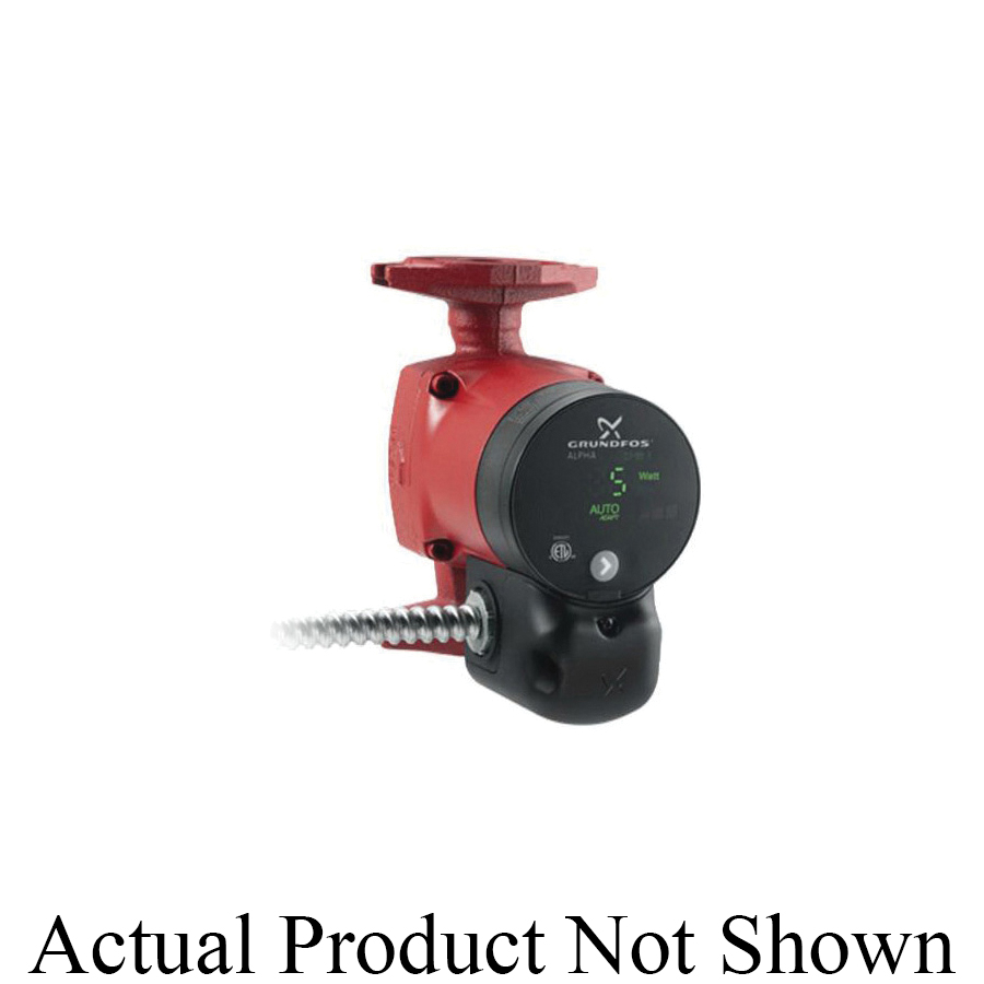 Grundfos 59896877 Alpha Circulator Pump, 0 to 21 gpm Flow Rate, 115 VAC, 1 ph