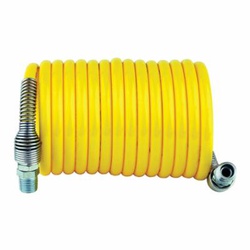 Guardair 14X12B03 Coilguard Air hose, 1/4 in Nominal, NPT End Style, 12 ft L, Nylon, Domestic