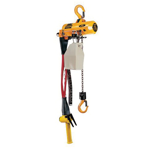 HARRINGTON AH250P-10 AH Mini-Cat Air Chain Hoist, 250 lb Load, 10 ft Lifting Height, Hook, 28 cfm, 90 psi