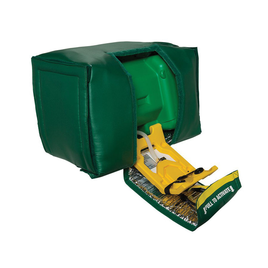 Haws 7501T Tempered Portable Gravity Fed Eyewash, 9 gal Capacity, Wall Mount, Pull-Down Operation, ANSI/ISEA Z358.1, CSA Certified, FDA Approved