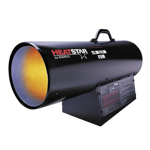 HEATSTAR F170180 Heavy-Duty Forced Air Heater With Thermostat, 150000 Btu/hr, 115 VAC, Natural Gas