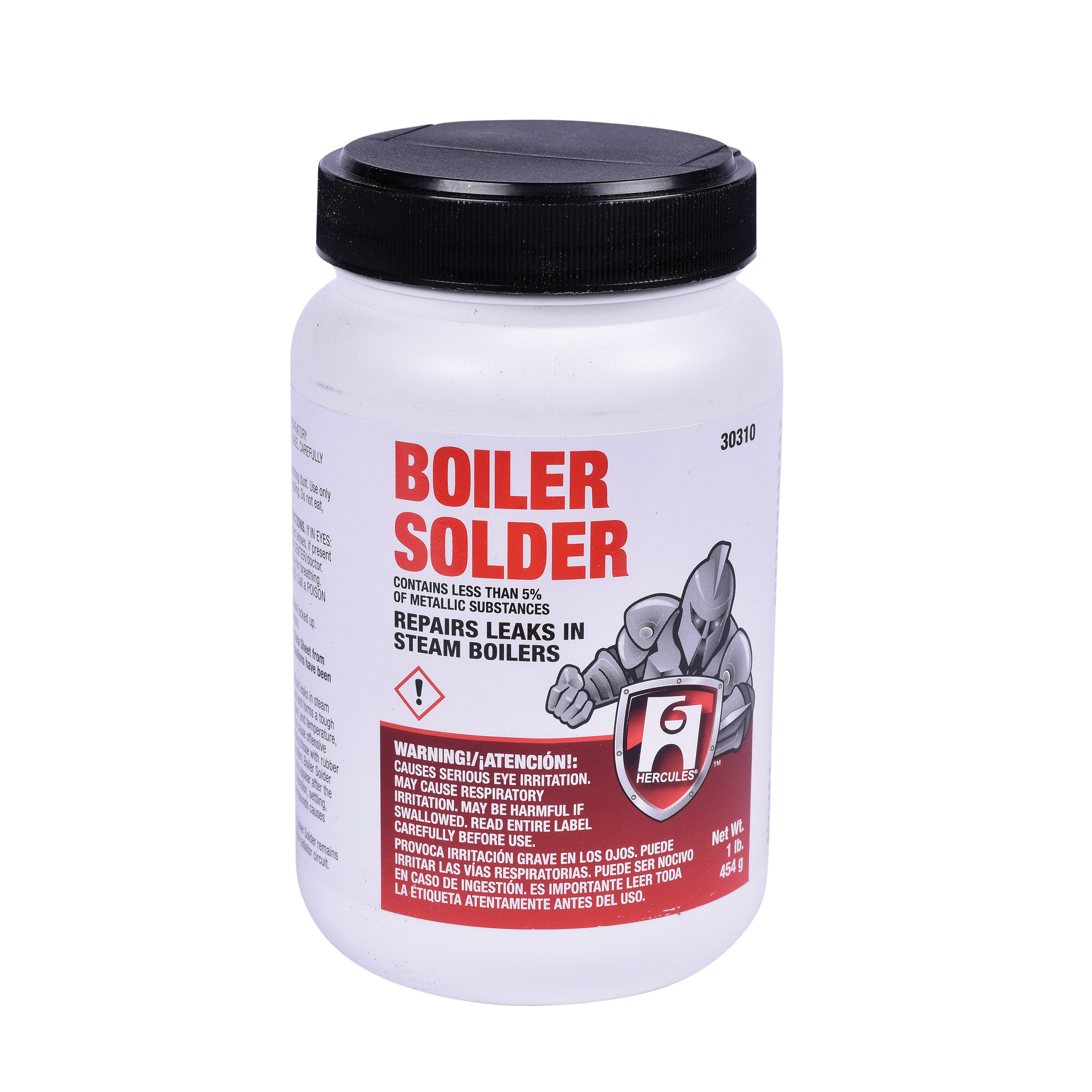 Hercules 30310 Boiler Solder, 1 lb Can, Powder Form, Light Gray, Slight Odor/Scent