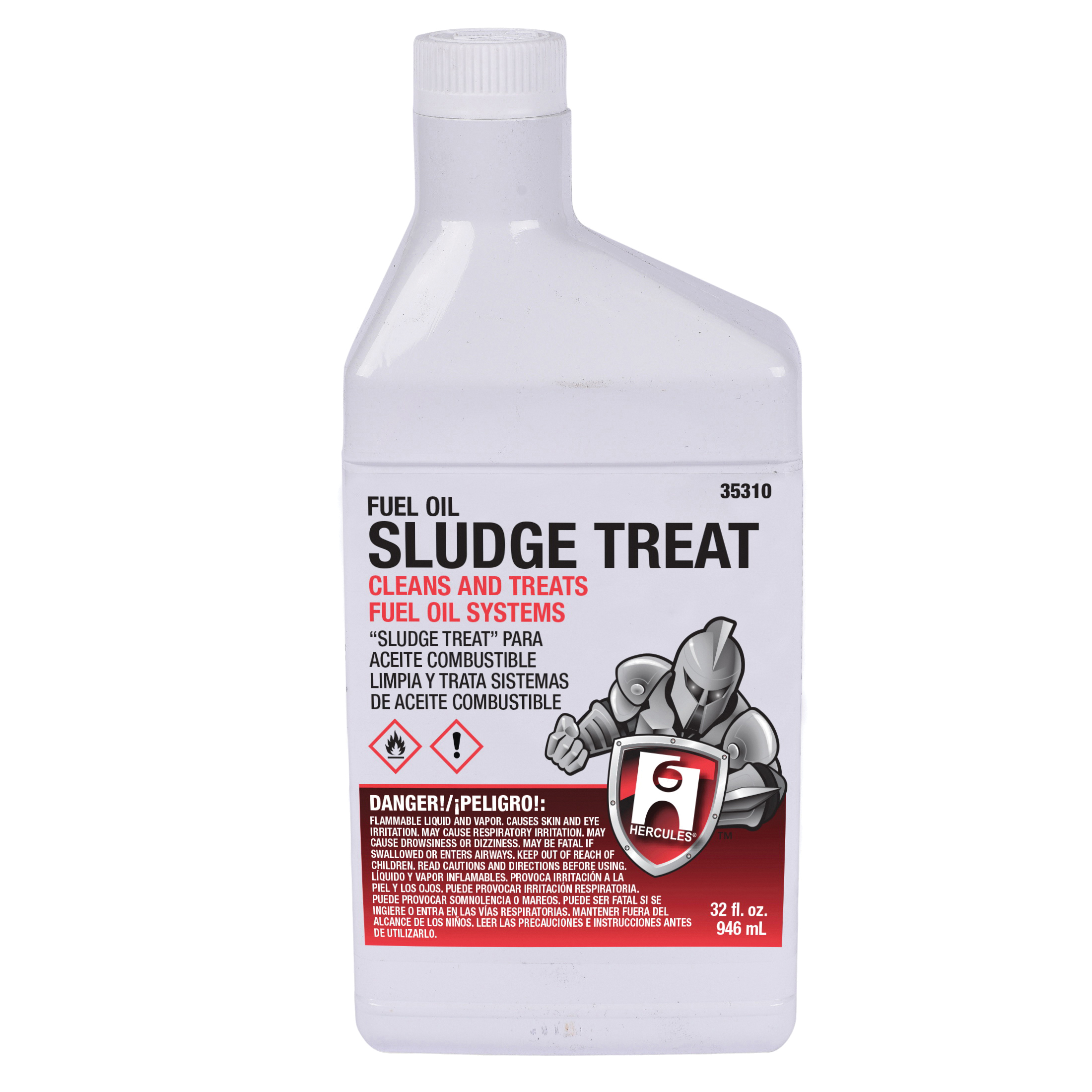 Hercules 35310 Sludge Treat Boiler Cleaner, 32 oz Cap, Hydrocarbon Odor/Scent, Light Brown, Liquid Form