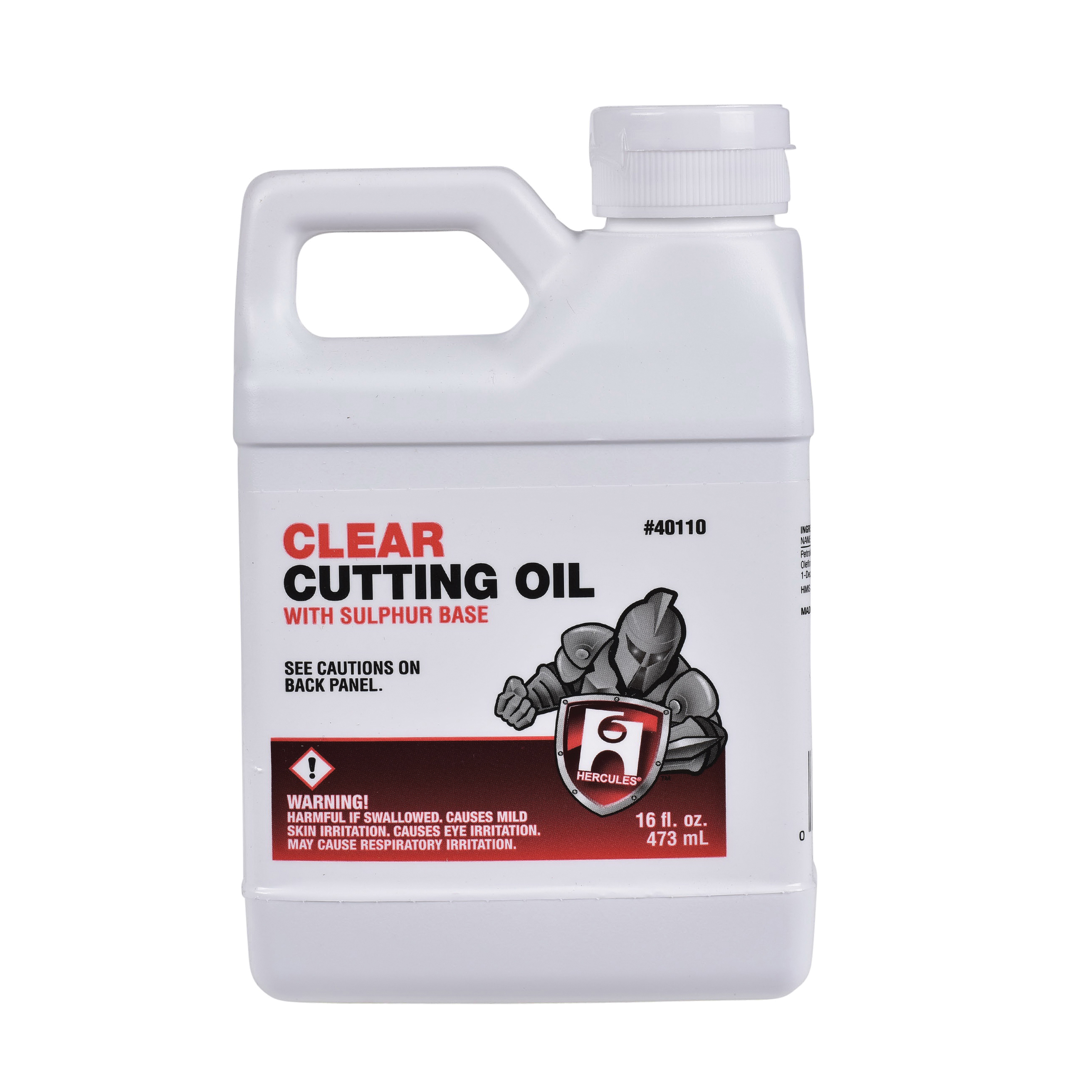 Hercules 40110 Cutting Oil, 1 pt, Slight Hydrocarbon Odor/Scent, Dark Amber, Liquid Form