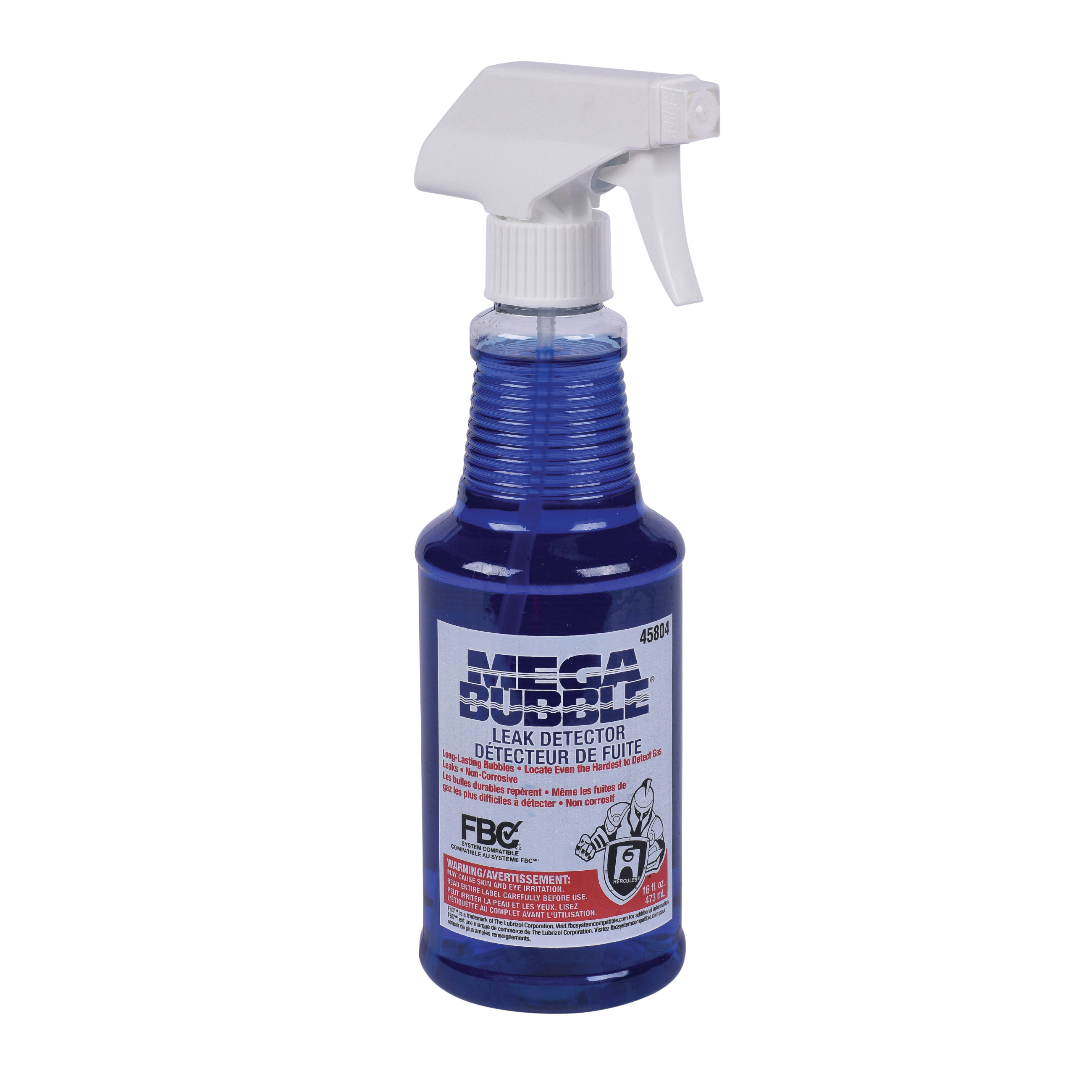 Hercules Megabubble 45804 Leak Detector With Sprayer, 16 oz Bottle, Liquid Form, Blue, Odorless Odor/Scent