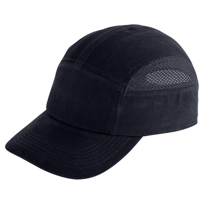 Bullhead Safety Head Protection Black Baseball Style Bump Cap One Size
