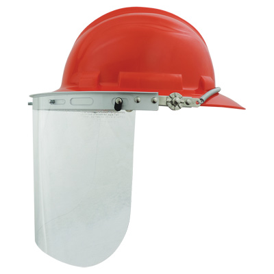 Bullhead Safety Head Protection Clear Polycarbonate Face Shield One Size