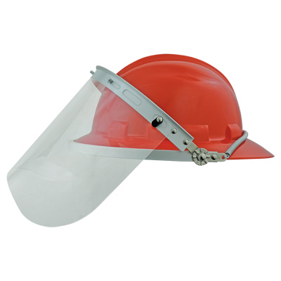 Bullhead Safety Head Protection Clear PETG Face Shield One Size