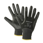 Honeywell 393-L General Purpose Gloves, Coated, L, Foam Nitrile Palm, 13 ga Nylon, Black, Knit Wrist Cuff, Foam Nitrile Coating, Resists: Abrasion, Fats, Grease, Oil and Solvent, Nylon Lining
