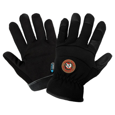 Hot Rod Gloves Black, Low Temperature, Insulated, Waterproof, Synthetic Leather Palm Performance Gloves with a Spandex Back 10(XL)