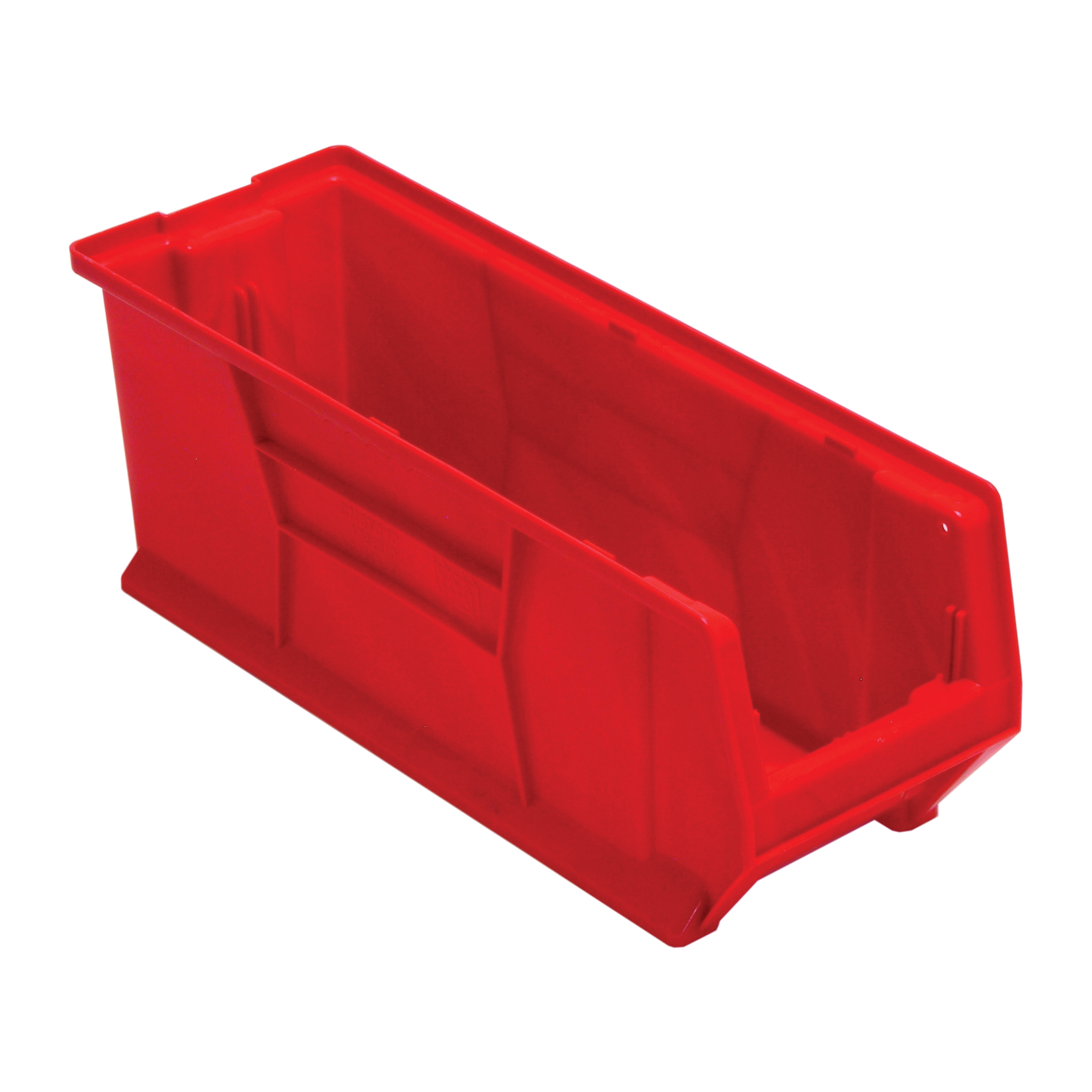 HULK QUS951RD Heavy Duty Stackable Container, 23-7/8 in L x 8-1/4 in W x 9 in H, 0.77 cu-ft, Red
