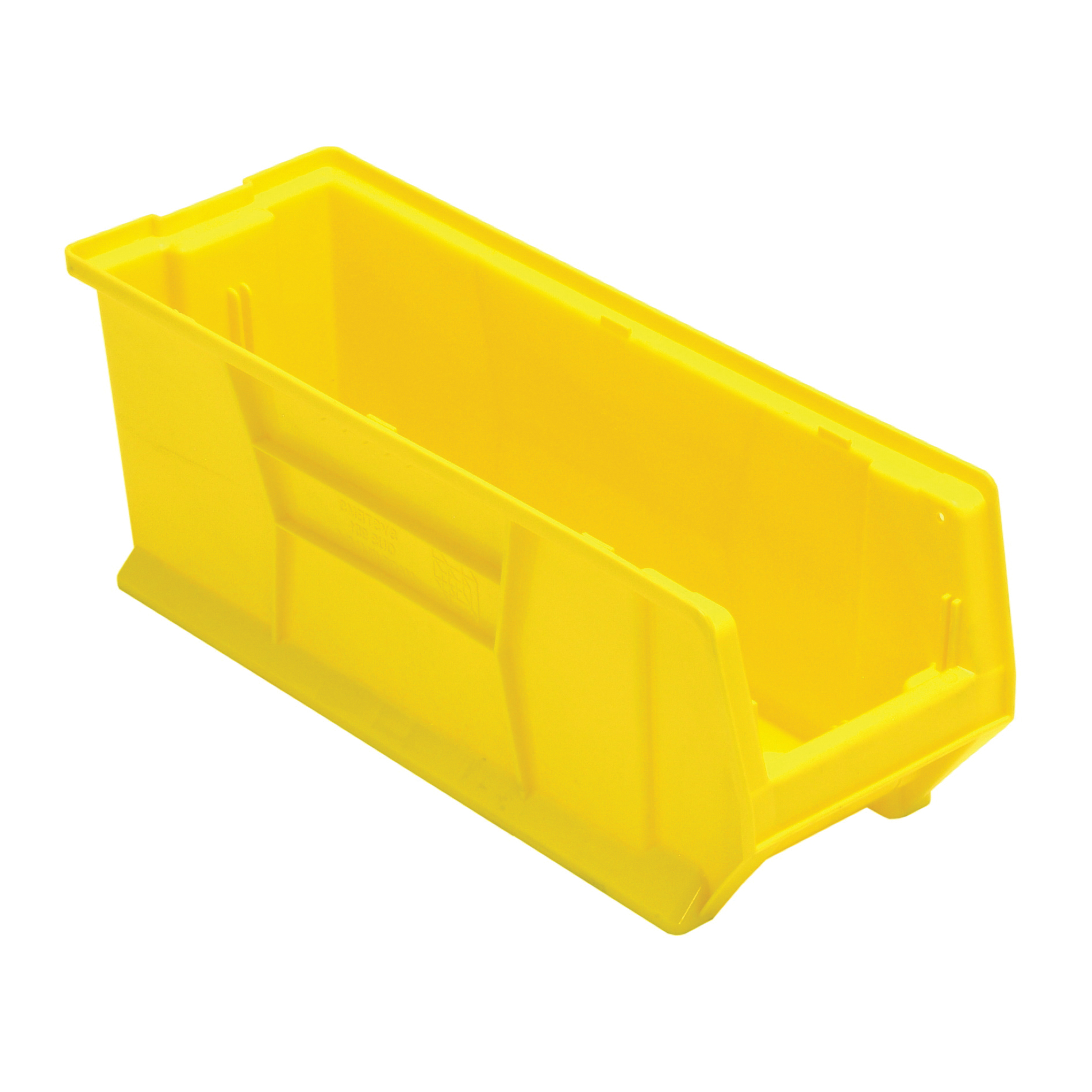 HULK QUS951YL Heavy Duty Stackable Container, 23-7/8 in L x 8-1/4 in W x 9 in H, 0.77 cu-ft, Yellow