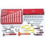 Proto Ergonomics J99301 SAE Starter Tool Set, J9969-NA Box Tool Storage, 1/2 in Drive, 78 Pieces, ANSI Specified