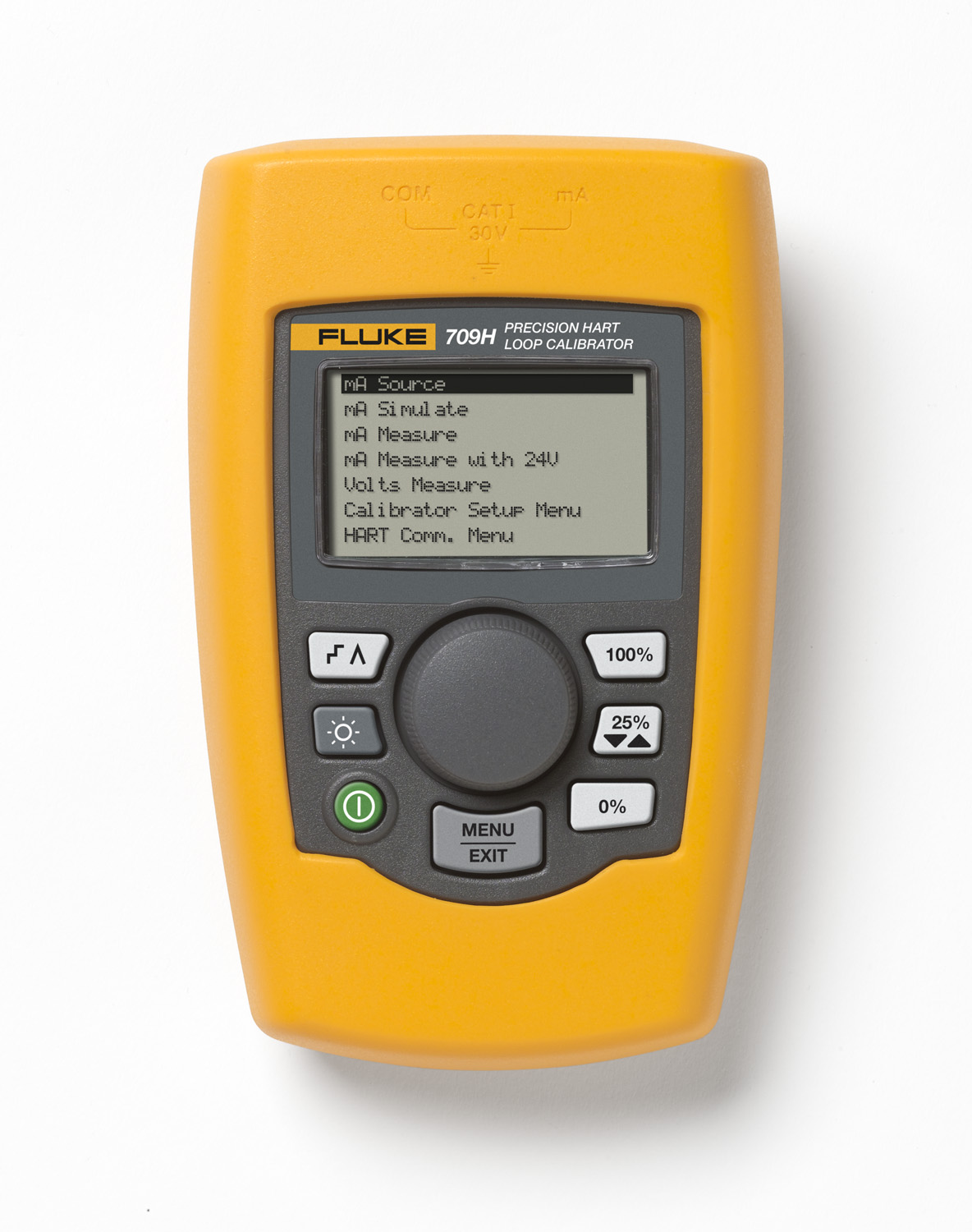 Fluke FLUKE-709 Precision Loops Calibrator, 128 x 64 Pixels/LCD Graphic with Backlight/0.34 High Digits Display