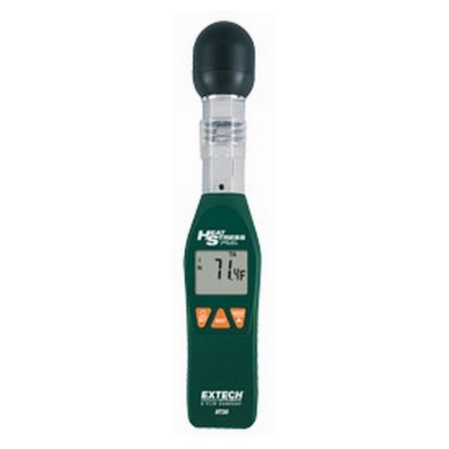Extech HT30 Heat Stress WBGT Meter, 0 to 100% RH, +/-3% RH, Digital LCD Display, (2) AAA Battery, 32 to 122 deg F/0 to 50 deg C/32 to 176 deg F/0 to 80 deg C and 32 to 122 deg F/0 to 50 deg C