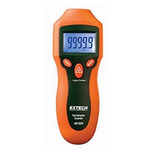 Extech 461920 Mini Photo Tachometer and Counter, +/-0.05% Reading + 1 Digit Accuracy, 1.6 ft, Laser, 5 Digit Large LCD Display