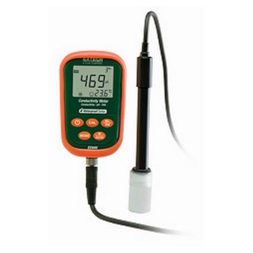 Extech EC600 Conductivity Meter Kit, 0 to 199.9 ms, -32 to 122 deg F, +/-1.5% Full Scale, +/-1 deg F, (2) 1.5 VDC AA Batteries