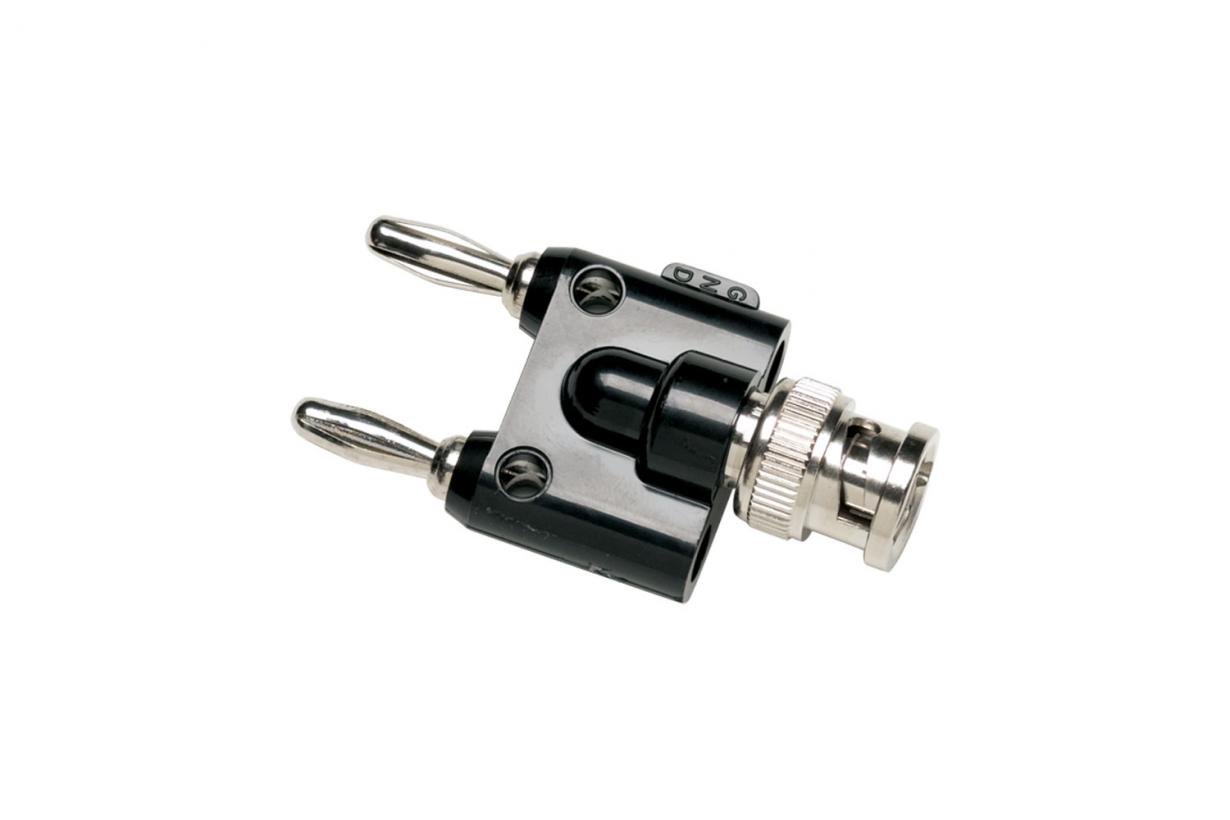 Fluke BP880 Double Stacking Plug Adapter, BNC Female to Banana Plug, 50 deg C