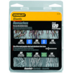 Stanley R120 Blind Dome Head Solid Core Rivet Assortment Pack, 120 Pieces, Aluminum/Steel