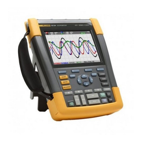 Fluke FLUKE-190-104/AM/S Scope Meter, 100 MHz Bandwidth, LCD Display, BP291 4800 mAh Lithium-Ion Battery