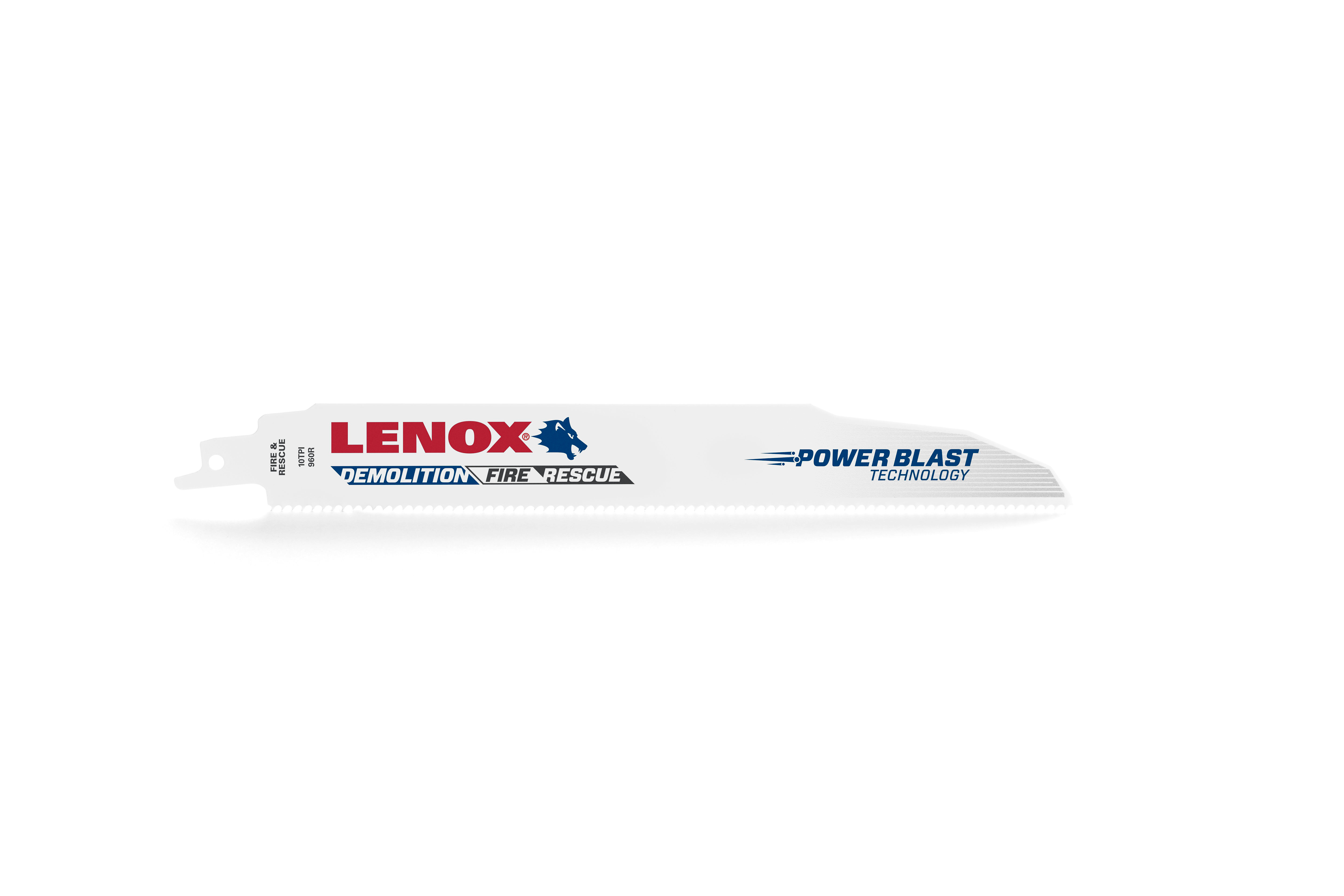 LENOX TOOLS 1861833 Demolition Reciprocating Saw Blade, 9 in L x 1 in W, 10, Bi-Metal Body