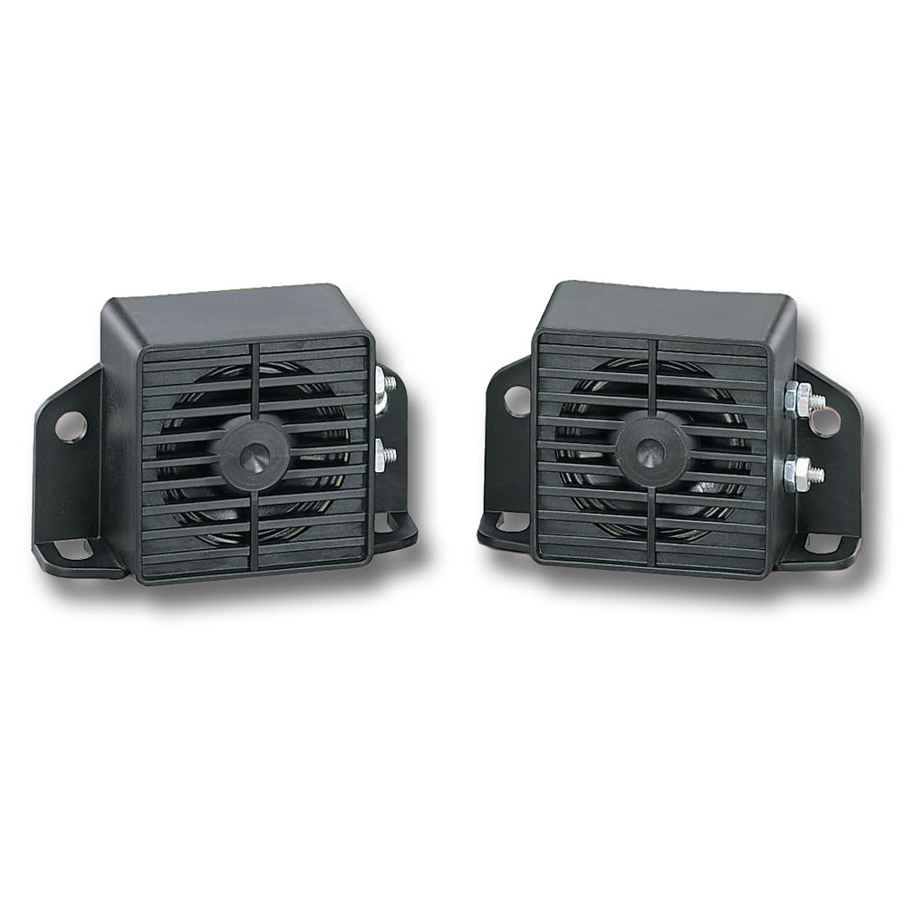 Federal Signal 252-012-048 252 Vehicular Back-Up Alarm, 12 to 48 VDC, 0.2 A, 97 dB Sound, Outdoor, Surface Mount, Black, ARRA Compliant|BAA Compliant|SAE J994