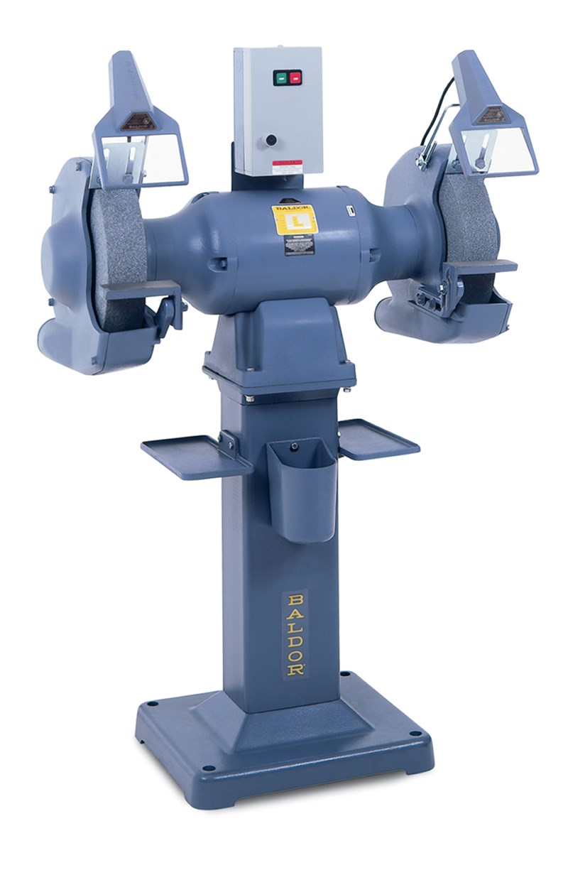 Baldor-Reliance 1406W 3-Phase Continuous Duty Industrial Grinder Kit, 14 in Dia x 3 in W Wheel, 1-1/4 in Arbor/Shank, 1500/1800 rpm, 5 hp