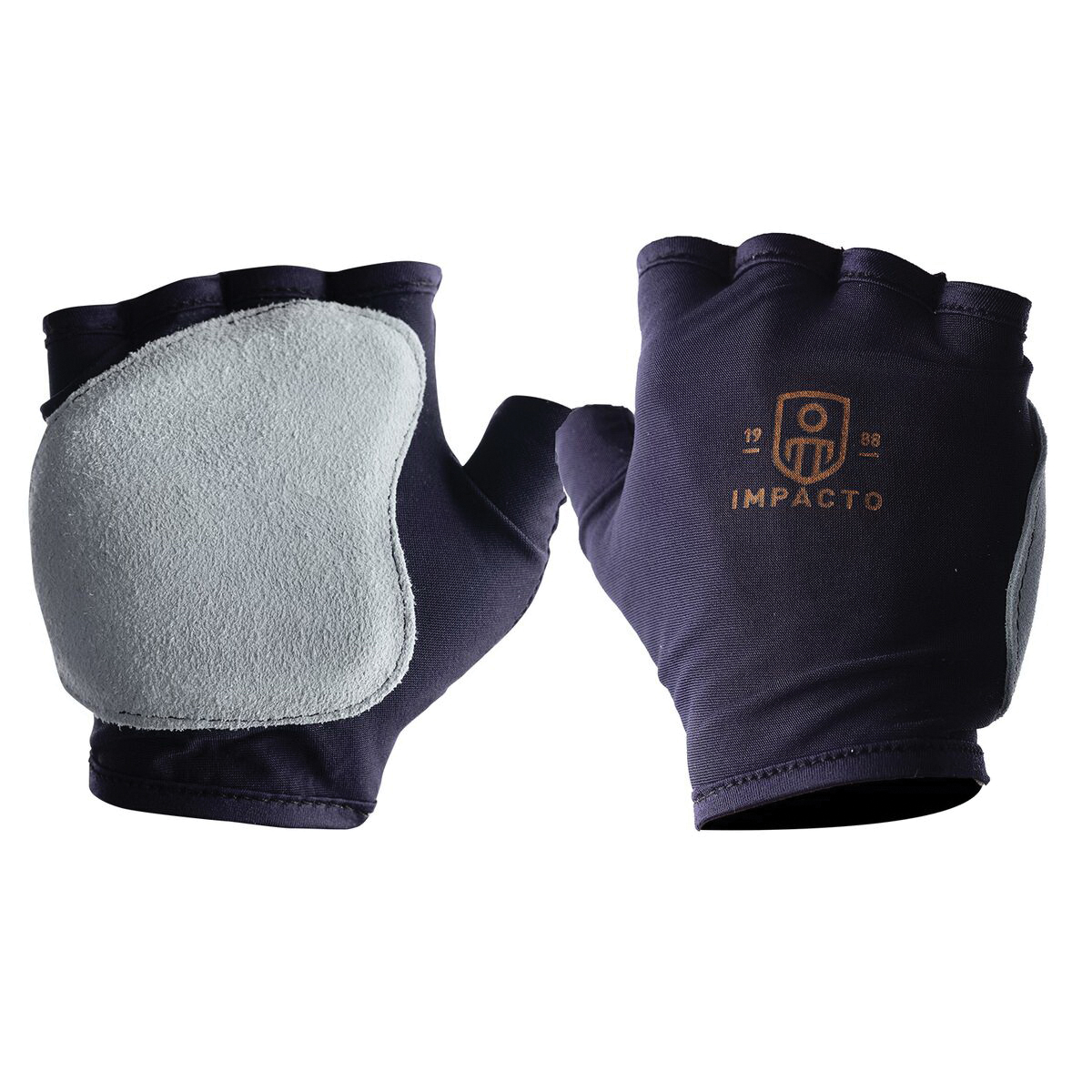 Impacto 50110110020 501-10 Gloves With Contoured Viscolas Palm Padding and Suede Leather Cover, S, Nylon Lycra