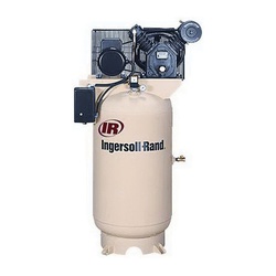 Ingersoll-Rand 45465523 3-Phase Belt Driven Electric Powered Open Dripproof Reciprocating Stationary Air Compressor, 2 Stages, Splash Lubricated/Synthetic/Oil Lubricated Lubrication, 7-1/2 hp, 24 cfm, 80 gal Tank