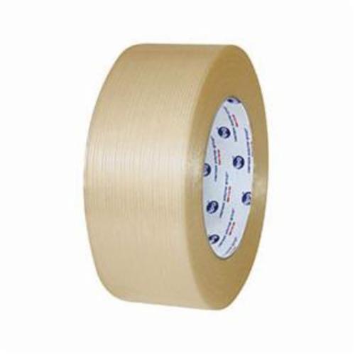 Intertape 74542 788 Utility-Grade Filament Tape, 54.8 m L x 18 mm W, 4.9 mil THK, Fiberglass Filament, Natural Rubber Resin Adhesive, Polyester Film Backing, Natural