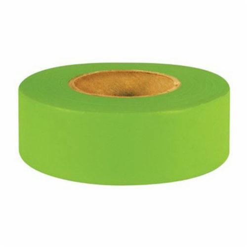 Intertape 6883 Hi-Viz Flagging Ribbon, Lime Glow, 1.18 in W x 50 yd L, PVC
