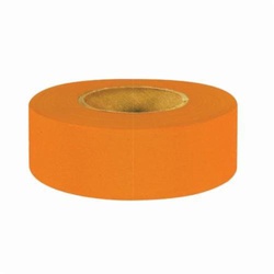 ipg 6888 Weather Resistant Flagging Ribbon, 1-3/16 in W x 100 yd L, Orange, PVC