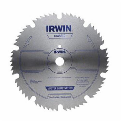 Irwin 11240 Corded Portable Circular Saw Blade, 7-1/4 in Dia x 0.078 in THK, 5/8 in Arbor, 60 Teeth