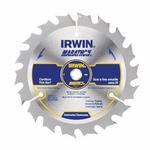 Irwin Marathon 14015 Cordless Circular Saw Blade, 5-3/8 in Dia x 0.039 in THK, 10 mm Arbor, 18 Teeth