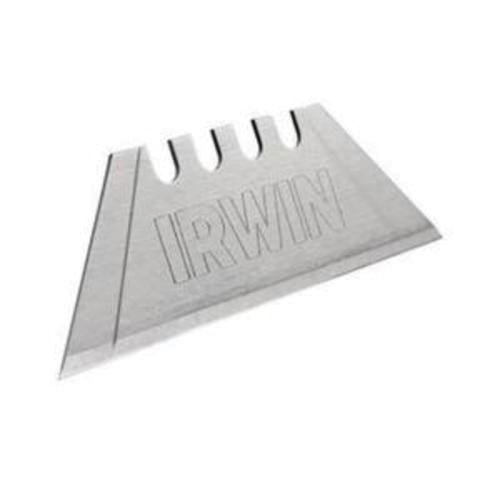 Irwin 1764983 Utility Blade, Carbon Steel, Snap-Off Blade, Notch/Sharp Point, 2-3/8 in L x 3/4 in W Blade, 0.025 in THK