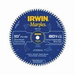 Irwin Marples Woodworking 1807370 Circular Saw Blade, 10 in Dia, 5/8 in Arbor, Carbide Blade, 80 Teeth