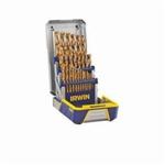 Irwin Speedbor 3018011 Pro Jobber Length Drill Set, 1/16 in Min Drill Bit, 1/2 in Max Drill Bit, 135 deg Drill Point Angle, 29 Pieces, HSS, TiN Coated