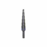 Irwin Unibit 10232CB Step Drill Bit, 3/16 in Dia Min Hole, 1/2 in Dia Max Hole, 6 Steps, M35 HSS-Co 5, 6 Hole Sizes, 1/4 in Shank