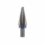 Irwin Unibit 10233CB Step Drill Bit, 1/4 in Dia Min Hole, 3/4 in Dia Max Hole, 9 Steps, M35 HSS-Co 5, 9 Hole Sizes, 3/8 in Shank