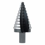Irwin Unibit 10235 Step Drill Bit, 1/4 in Dia Min Hole, 1-3/8 in Dia Max Hole, 10 Steps, HSS, 10 Hole Sizes, 7/16 in Shank