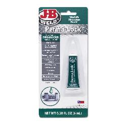 J-B Weld Perma-Lock 29006 Low Viscosity Threadlocker, 6 mL Tube, Liquid Form, Green