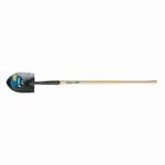 Jackson 1259100 J-450 Round Point Pony Shovel, Tempered Steel Blade, 47 in Handle Length, Hardwood Handle